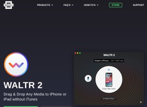 How softorino.com looks like on a tablet such as an iPad.