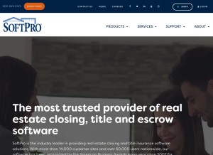 How softprocorp.com looks like on a tablet such as an iPad.
