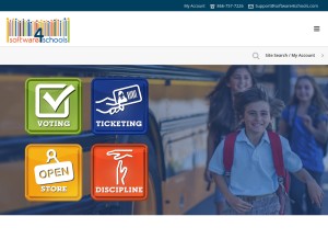How software4schools.com looks like on a tablet such as an iPad.