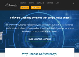 How softwarekey.com looks like on a tablet such as an iPad.