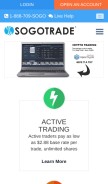 How sogotrade.com looks like on a mobile device such as an iPhone.