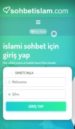 How sohbetislam.com looks like on a mobile device such as an iPhone.