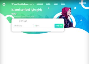 How sohbetislam.com looks like on a tablet such as an iPad.