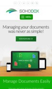 How sohodox.com looks like on a mobile device such as an iPhone.