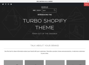 How soidyllic.com looks like on a tablet such as an iPad.