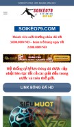 How soikeo79.com looks like on a mobile device such as an iPhone.