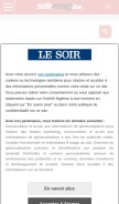 How soirmag.be looks like on a mobile device such as an iPhone.