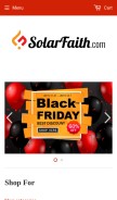 How solarfaith.com looks like on a mobile device such as an iPhone.