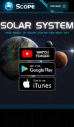 How solarsystemscope.com looks like on a mobile device such as an iPhone.