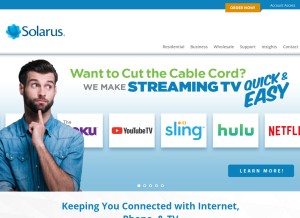 How solarus.net looks like on a tablet such as an iPad.