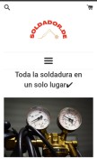 How soldador.de looks like on a mobile device such as an iPhone.