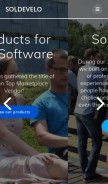 How soldevelo.com looks like on a mobile device such as an iPhone.