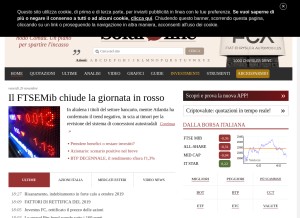 How soldionline.it looks like on a tablet such as an iPad.