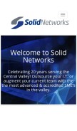 How solidnetworks.com looks like on a mobile device such as an iPhone.