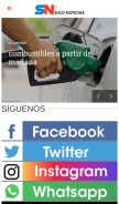 How solonoticias.com looks like on a mobile device such as an iPhone.