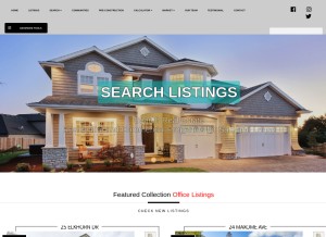 How soltanianrealestate.com looks like on a tablet such as an iPad.