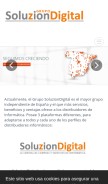 How soluziondigital.com looks like on a mobile device such as an iPhone.