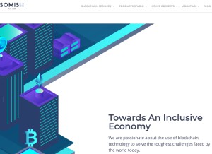 How somish.com looks like on a tablet such as an iPad.