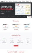 How sonarsource.com looks like on a mobile device such as an iPhone.