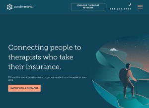 How sondermind.com looks like on a tablet such as an iPad.
