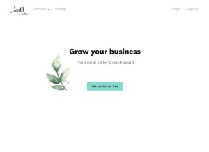 How sonlet.com looks like on a tablet such as an iPad.