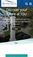 How sonoma.edu looks like on a mobile device such as an iPhone.