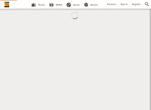 How sonyliv.com looks like on a tablet such as an iPad.