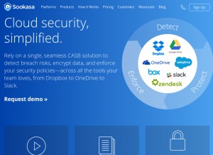 How sookasa.com looks like on a tablet such as an iPad.