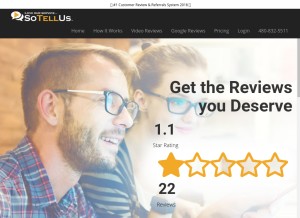 How sotellus.com looks like on a tablet such as an iPad.