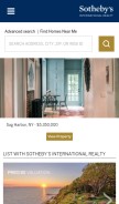 How sothebyshomes.com looks like on a mobile device such as an iPhone.