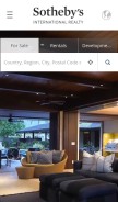 How sothebysrealty.com looks like on a mobile device such as an iPhone.