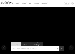 How sothebysrealty.com looks like on a tablet such as an iPad.