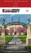 How sou.edu looks like on a mobile device such as an iPhone.