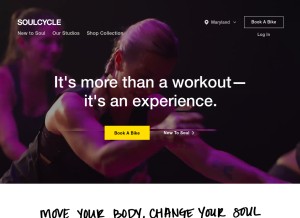 How soul-cycle.email looks like on a tablet such as an iPad.