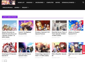 How soulreaperzone.com looks like on a tablet such as an iPad.