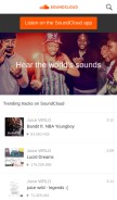 How soundcloud.com looks like on a mobile device such as an iPhone.