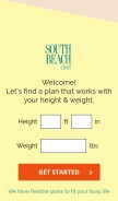 How southbeachdiet.com looks like on a mobile device such as an iPhone.