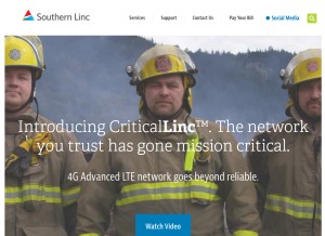 How southernlinc.com looks like on a tablet such as an iPad.