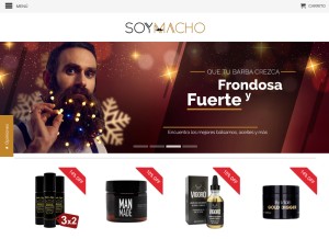 How soymacho.com looks like on a tablet such as an iPad.
