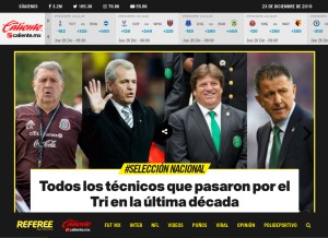 How soyreferee.com looks like on a tablet such as an iPad.
