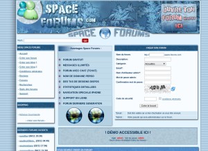 How space-forums.com looks like on a tablet such as an iPad.