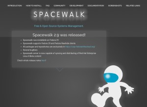How spacewalkproject.org looks like on a tablet such as an iPad.