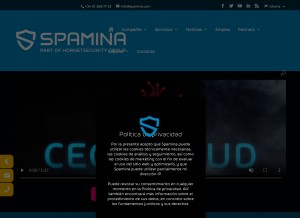 How spamina.com looks like on a tablet such as an iPad.