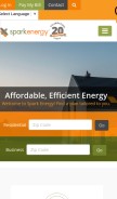 How sparkenergy.com looks like on a mobile device such as an iPhone.
