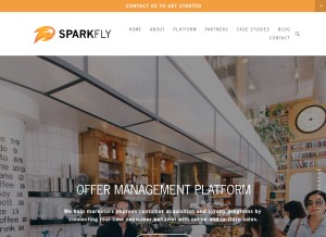How sparkfly.com looks like on a tablet such as an iPad.