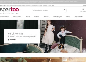 How spartoo.com looks like on a tablet such as an iPad.