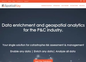 How spatialkey.com looks like on a tablet such as an iPad.