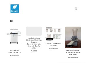 How spazies.org looks like on a tablet such as an iPad.