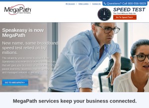 How speakeasy.net looks like on a tablet such as an iPad.