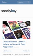 How speckyboy.com looks like on a mobile device such as an iPhone.